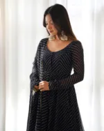 FUSIONIC Georgette base ethnic-suits With Dupatta set - Image 4